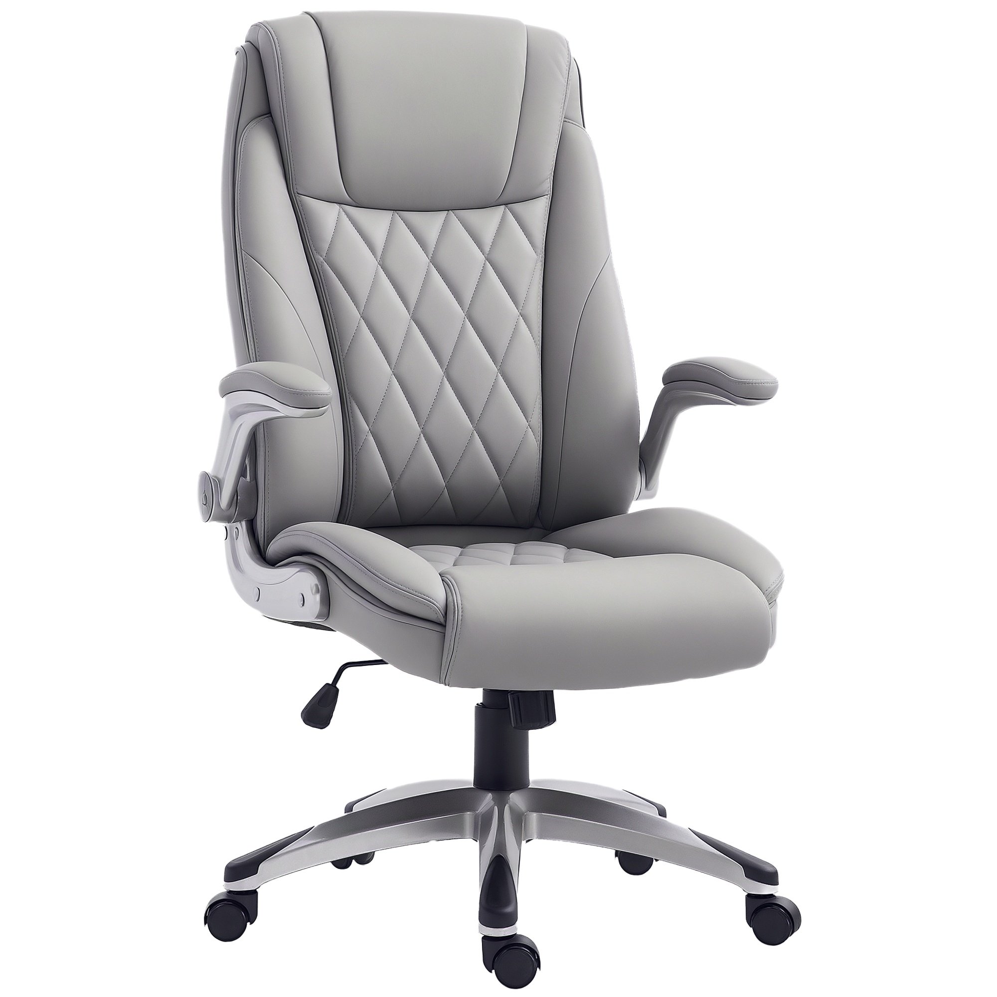 Vinsetto Executive PU Leather Ergonomic Office Chair - Grey