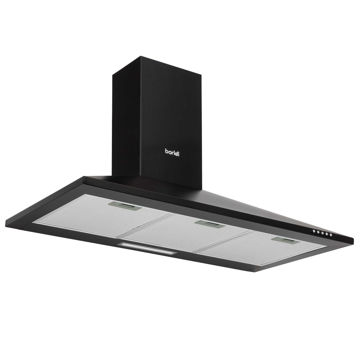 Baridi 90cm Chimney Cooker Hood - Black