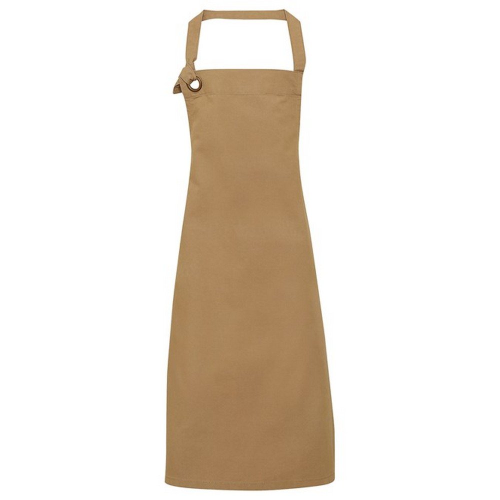 Premier Unisex Adult Calibre Bibbed Apron - Khaki