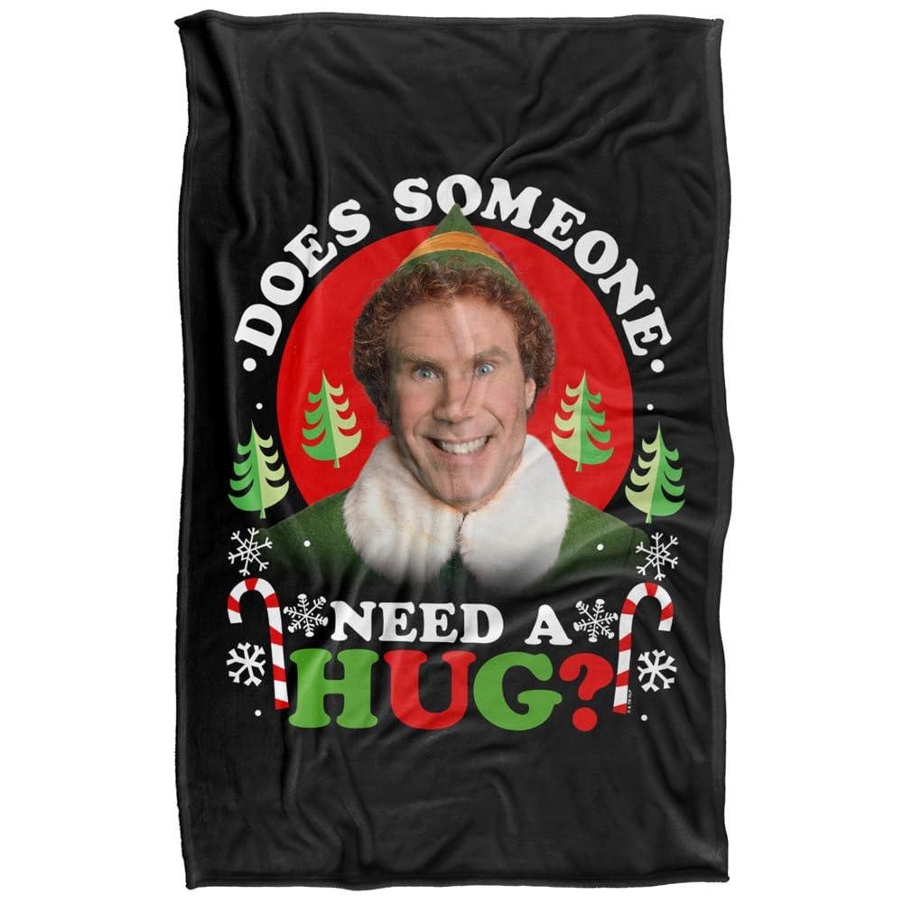Elf Does Somebody Need A Hug? Soft Touch Blanket - 152cm x 127cm