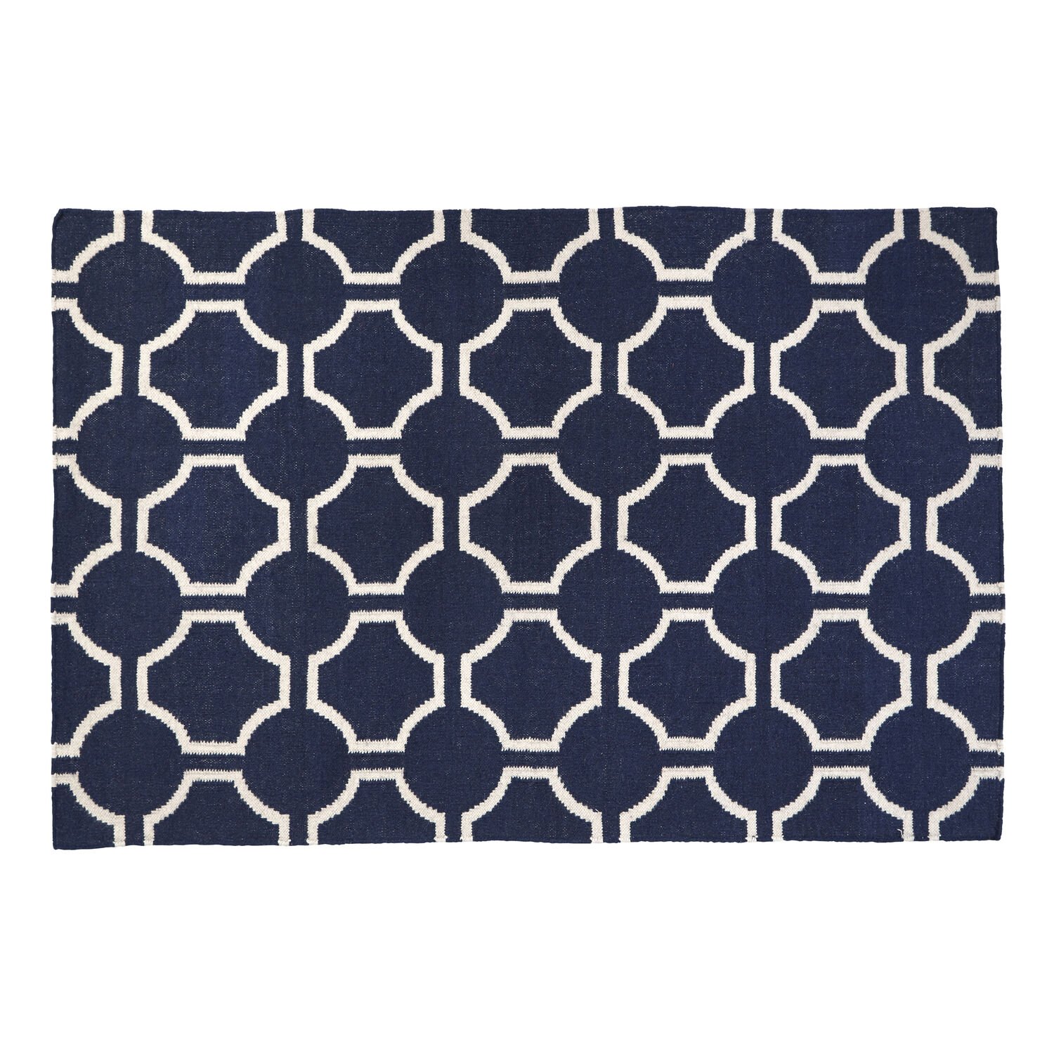 Orsina White and Blue Bosie Kensington Townhouse Rug - 120 x 180cm