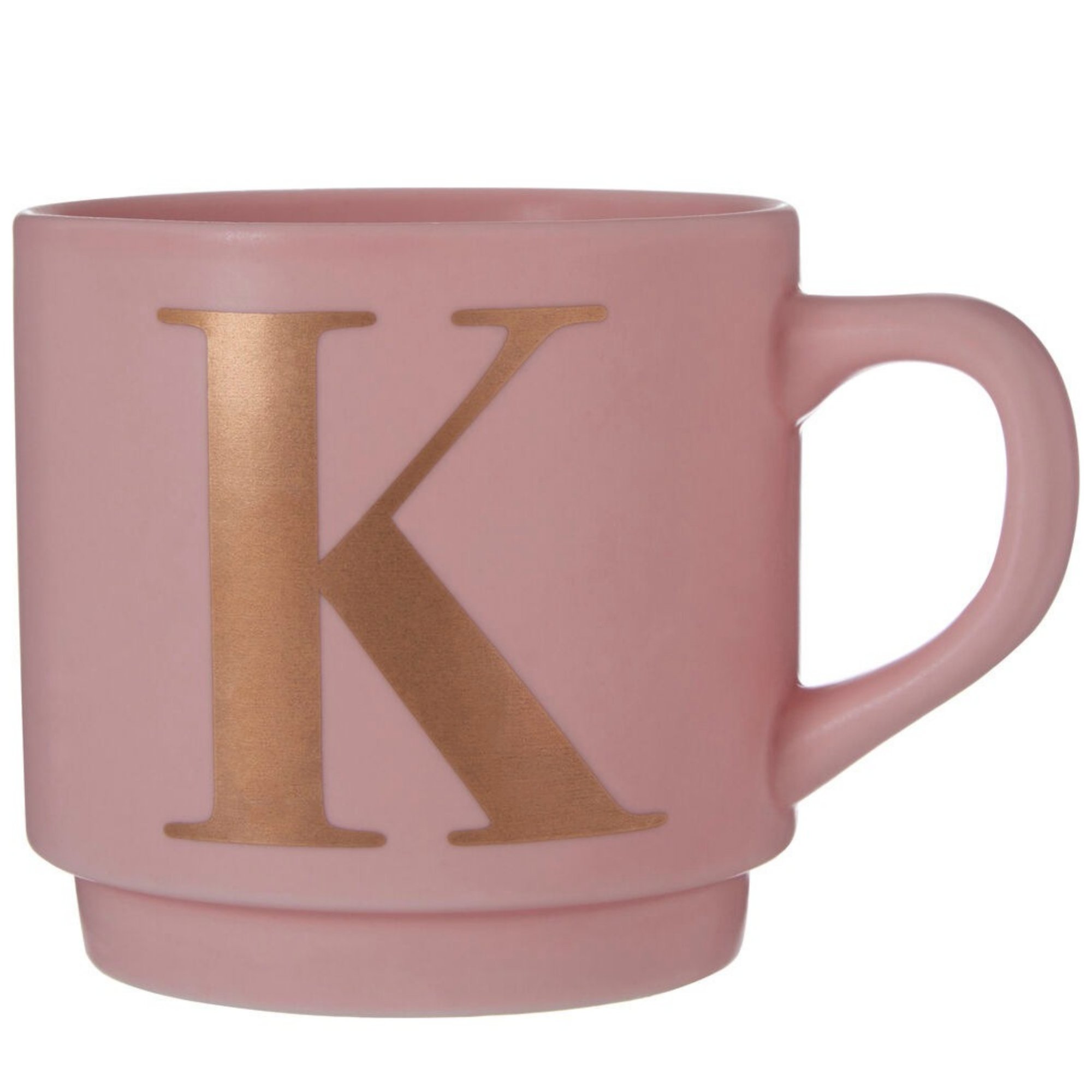 Orsina Signet K Monogram Mug – Pink