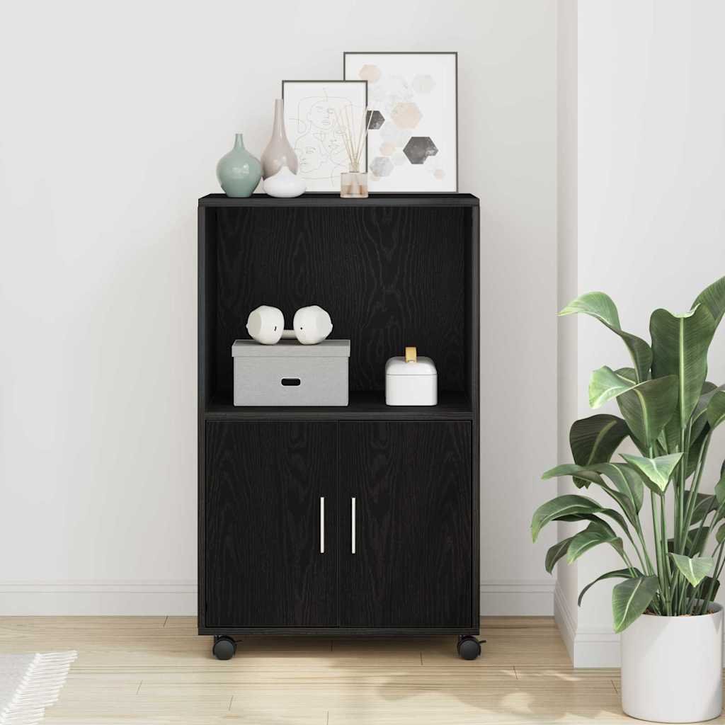 Walplus Cabinet - Black Ash - 55 x 40 x 82 cm