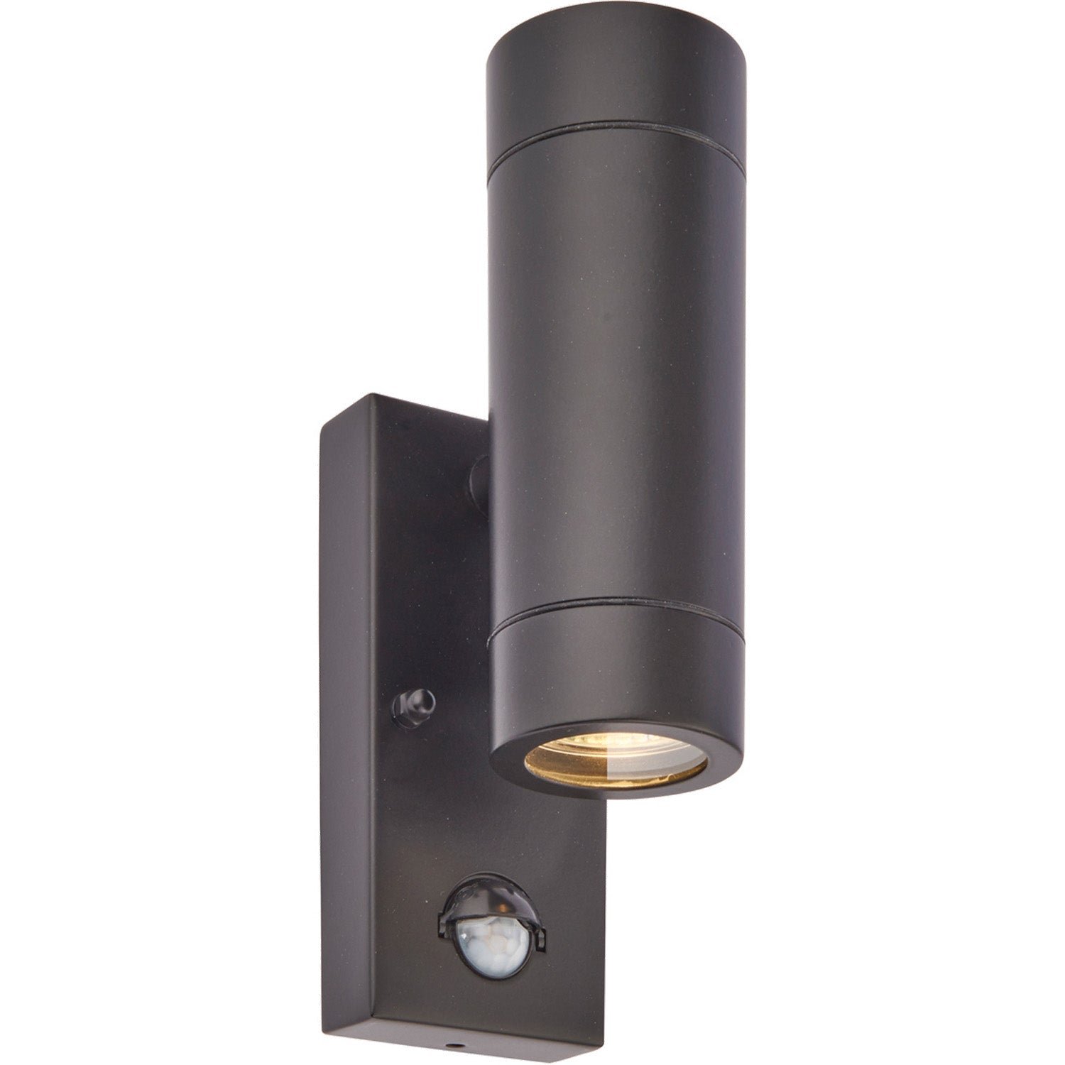 Loops Direct PIR Up and Down Wall Light - Matt Black