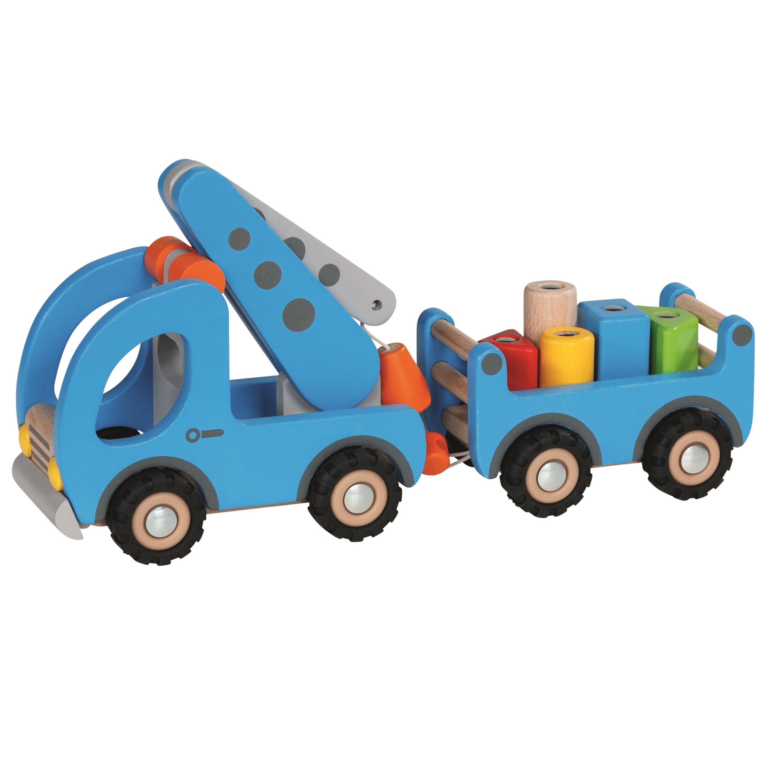 Goki Mobile Crane with Trailer Construction Block Set