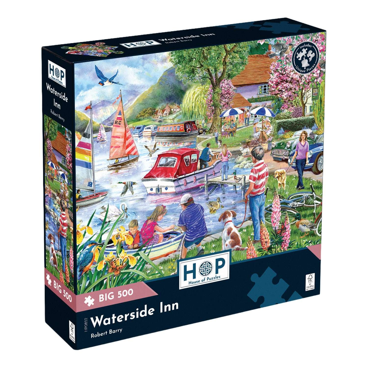 The House of Puzzles Waterside Inn BIG 500 Piece Jigsaw Puzzle