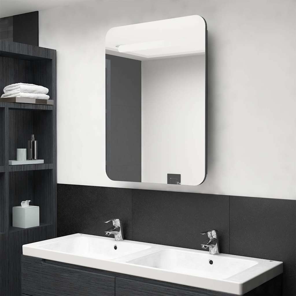 Walplus MDF Bathroom Cabinet - Grey - 60 x 11 x 80 cm
