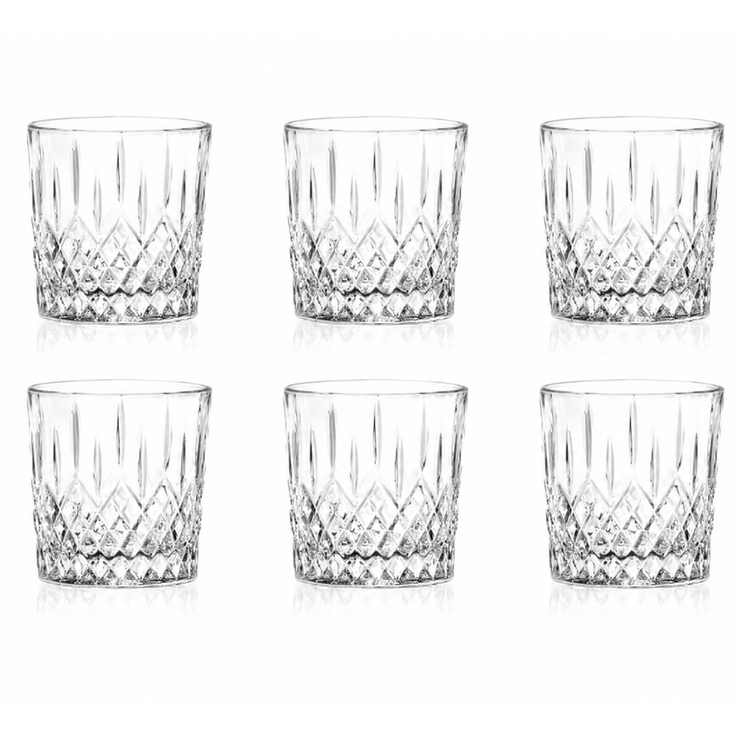 RCR London Crystal Glass 320ml Tumblers Set of 6 - Clear