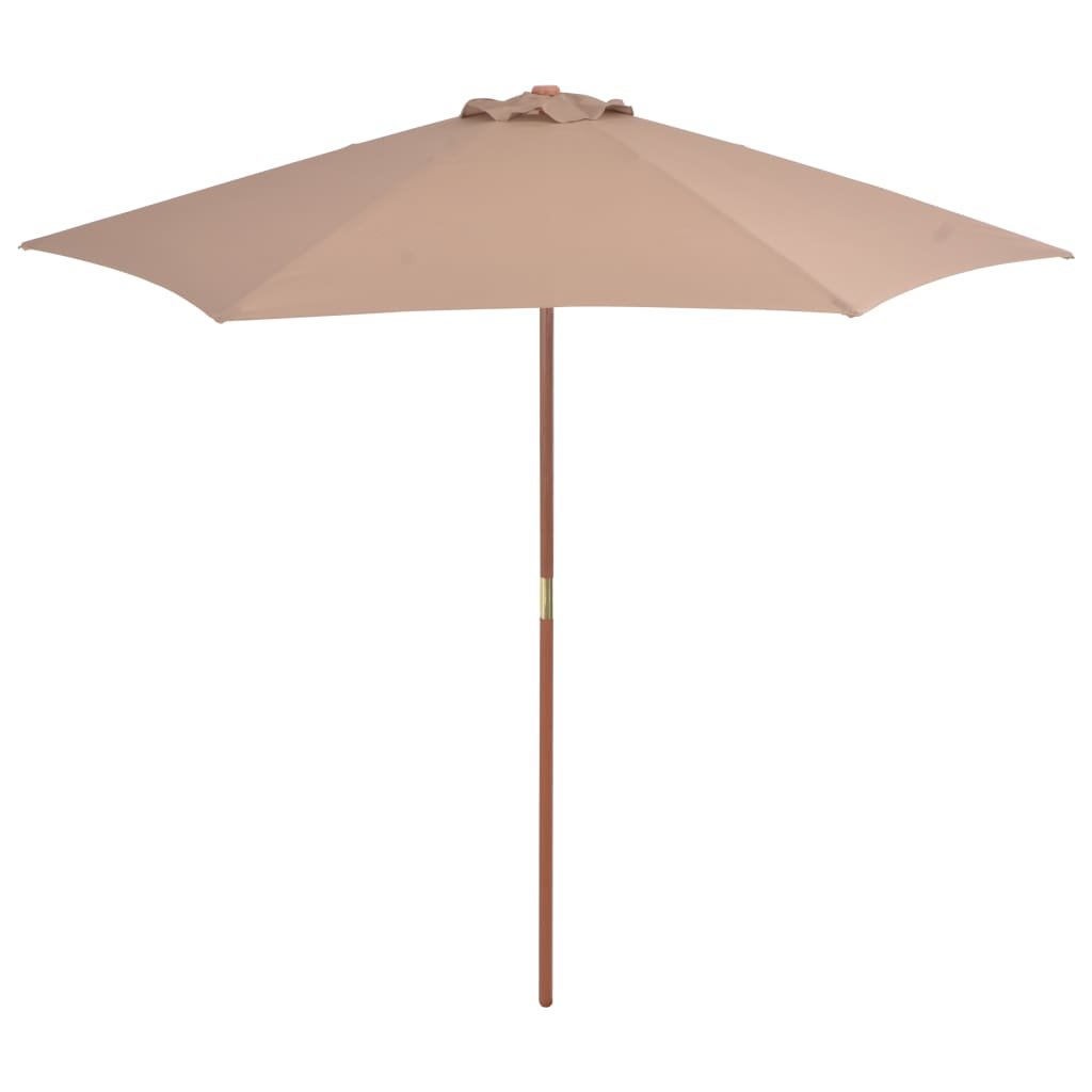 Walplus Garden Parasol - Taupe - 270 x 244 cm