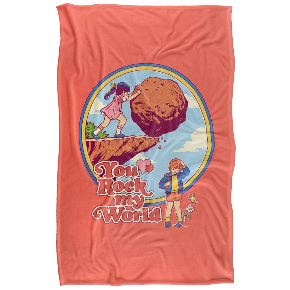 Steven Rhodes You Rock My World Soft Touch Pink & Blanket - 152cm x 127cm