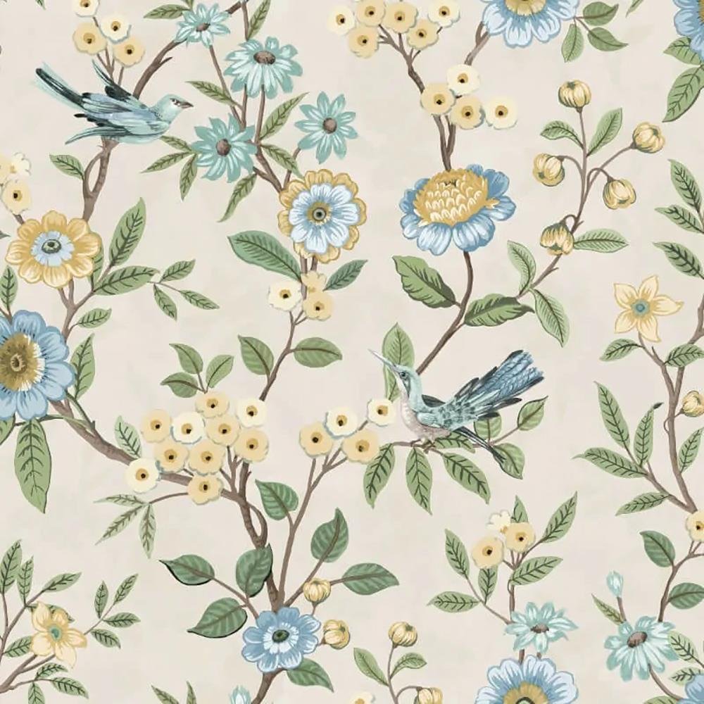 Fine Decor Eleanor Floral Wallpaper - Natural