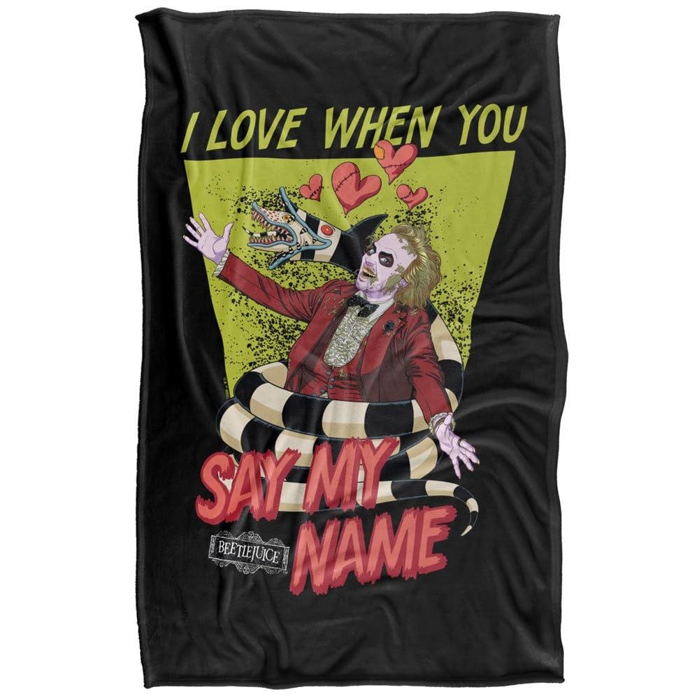 Beetlejuice Say My Name Soft Touch Blanket - 152cm x 127cm