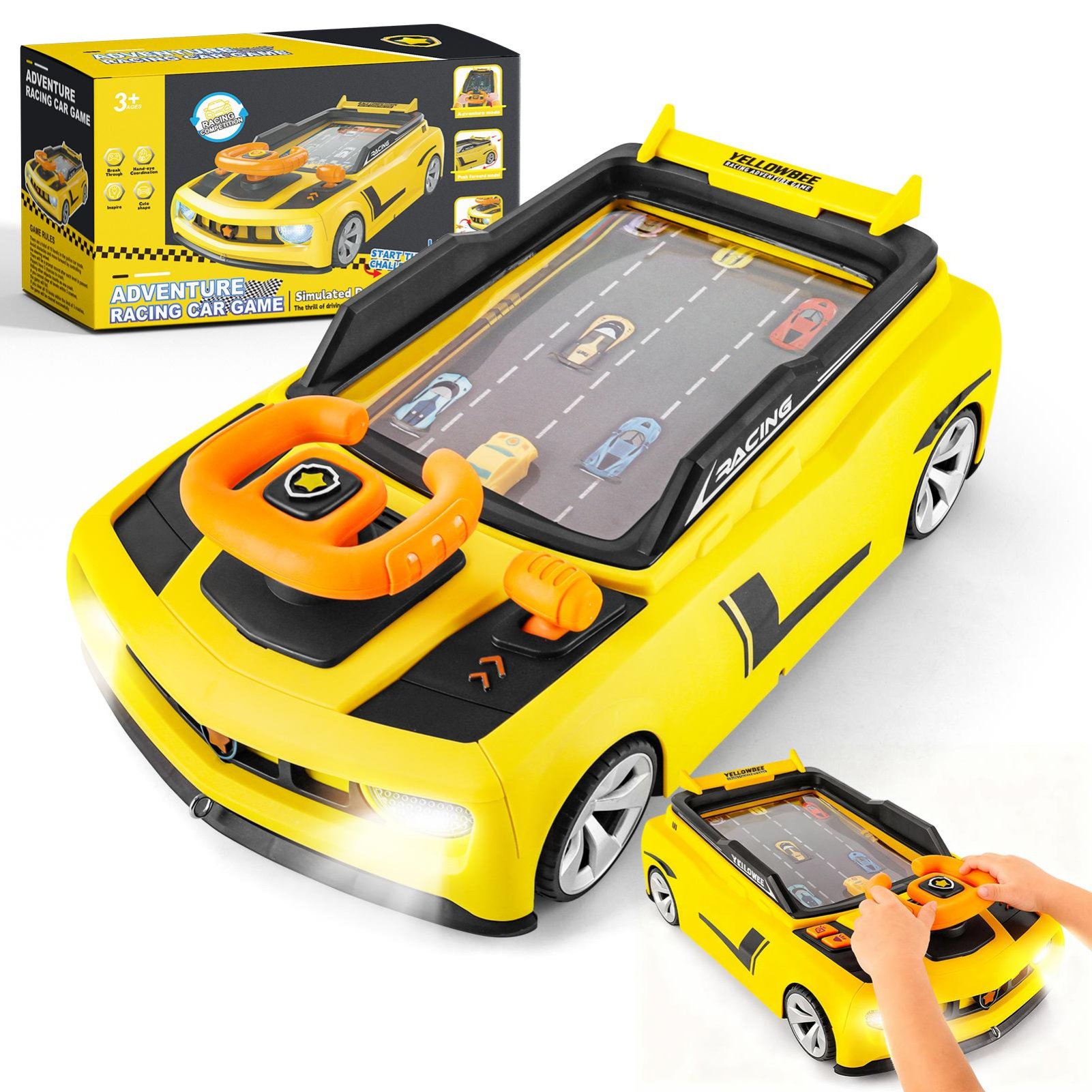 deAO Racing Car Game Toy - Yellow