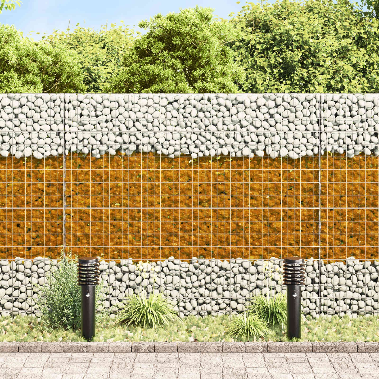 Walplus Glass Garden Stones - Brown - 12 cm