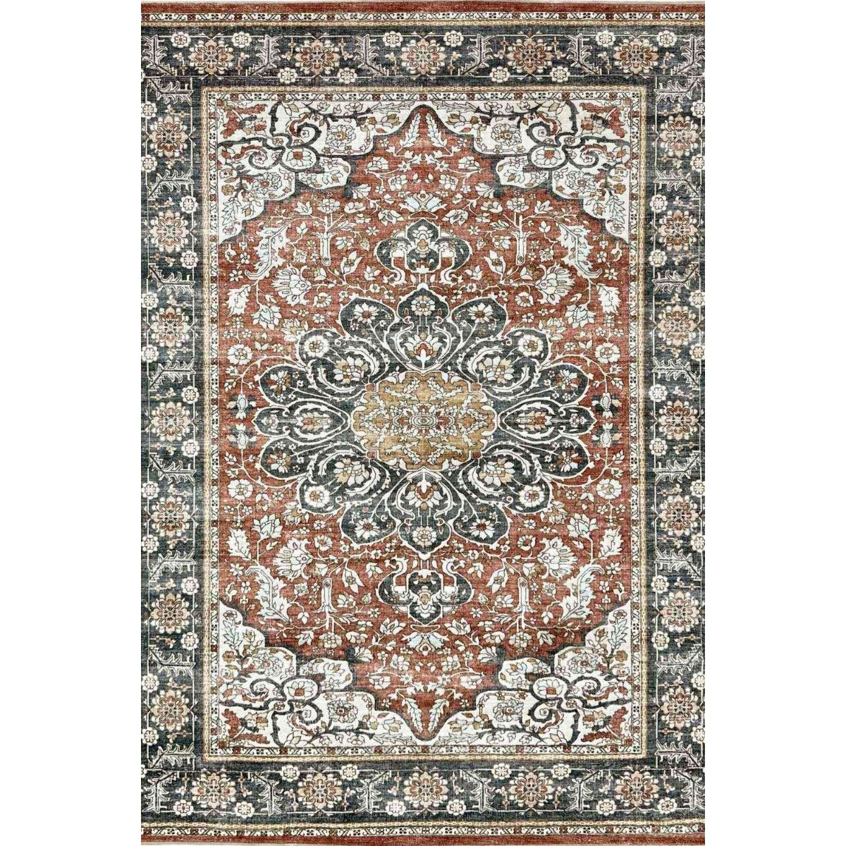 The Rugs Multicoloured Classical Heritage Crimson Rug - 160 x 230cm