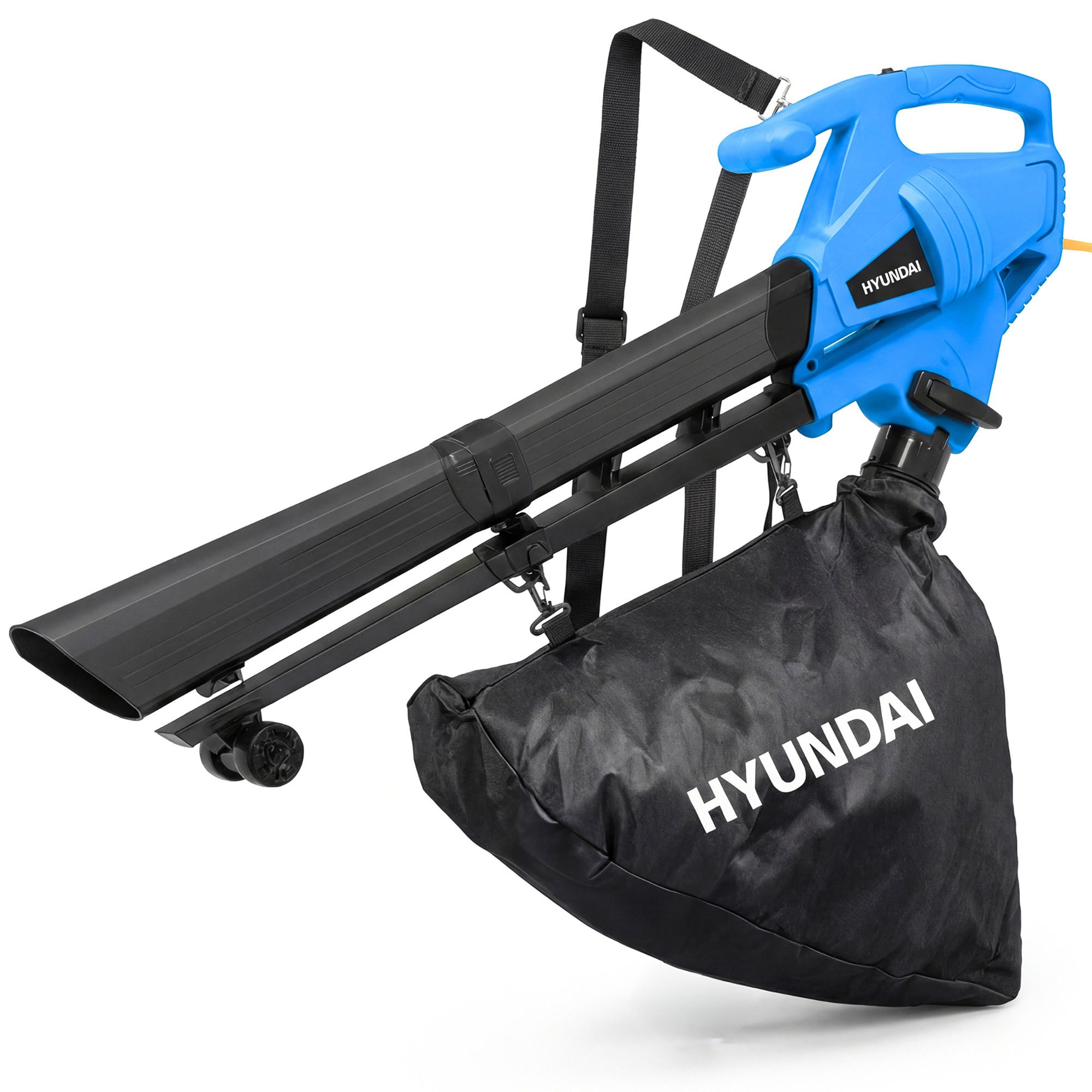 Hyundai 3000W Corded Electric 3-in-1 Leaf Blower Vacuum & Shredder - 34L/10m