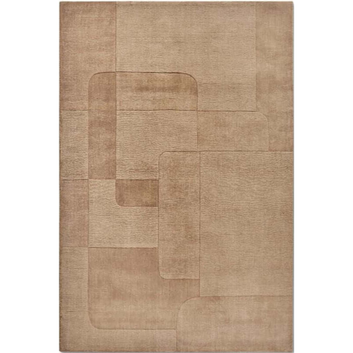 Villeroy & Boch Beige 1906 Charlotte Handwoven Wool Rug - 80 x 150cm