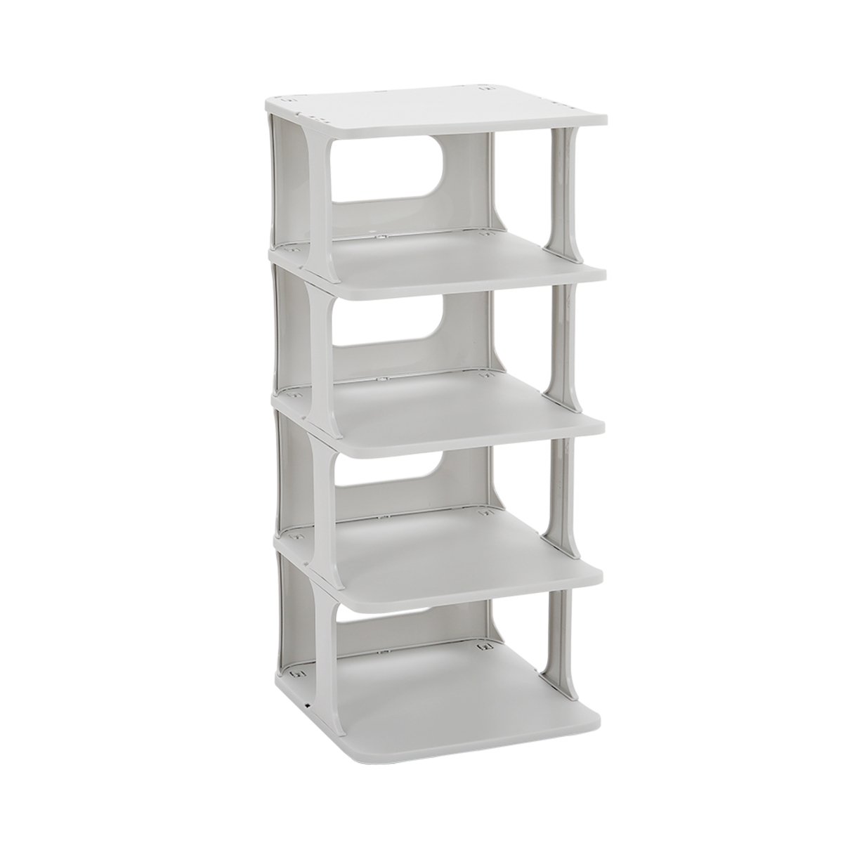 Living and Home 4 Shelf Shoe Storage Rack - Off White