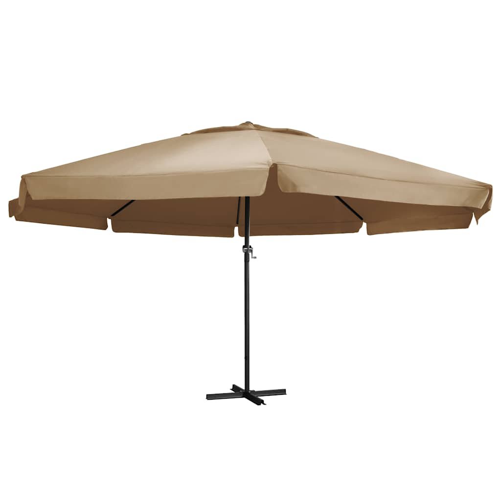 Walplus Polyester Garden Parasol - Taupe - 600 x 330 cm