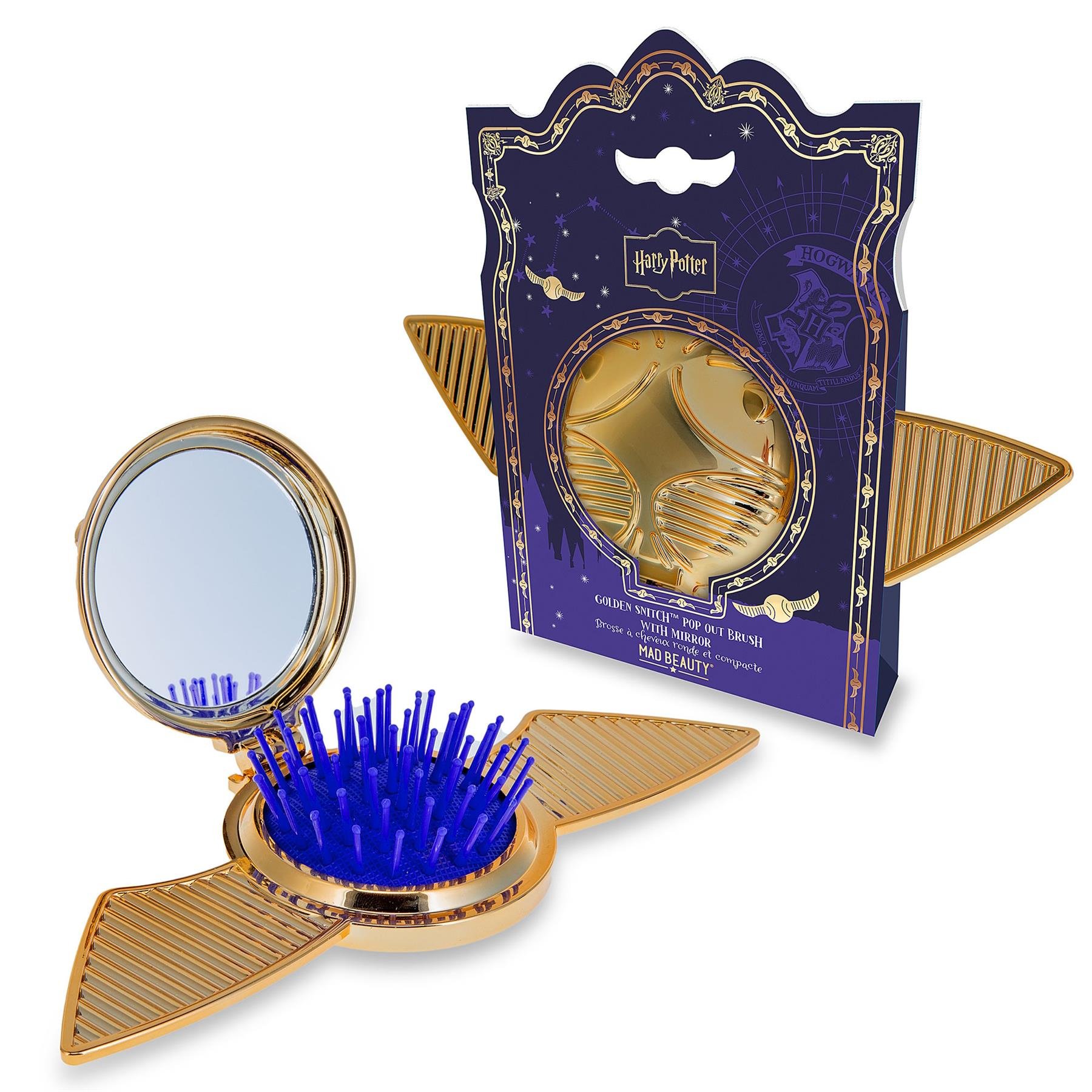 Mad Beauty Harry Potter Golden Snitch Pop Out Hairbrush