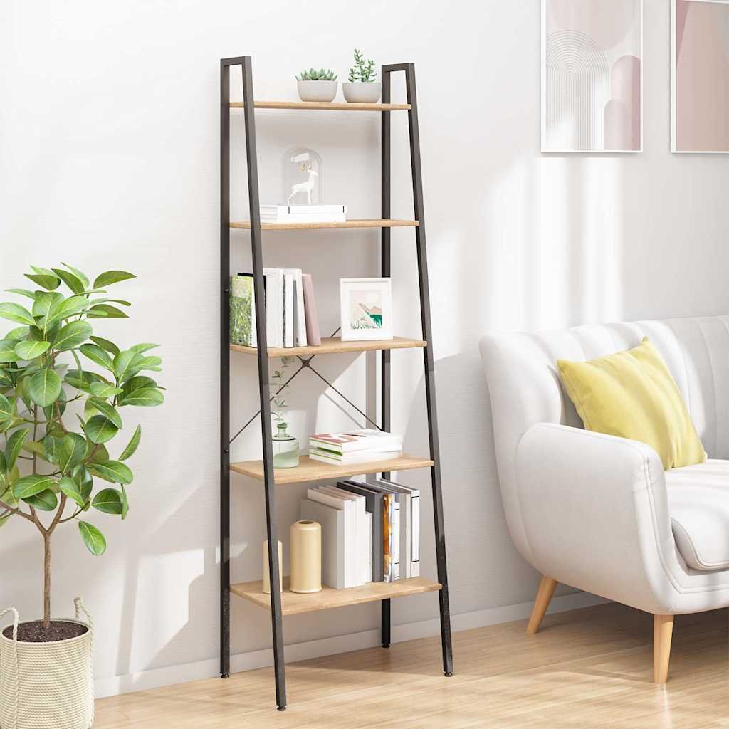 Walplus Standing Shelf - Black - 56 x 35 x 174 cm
