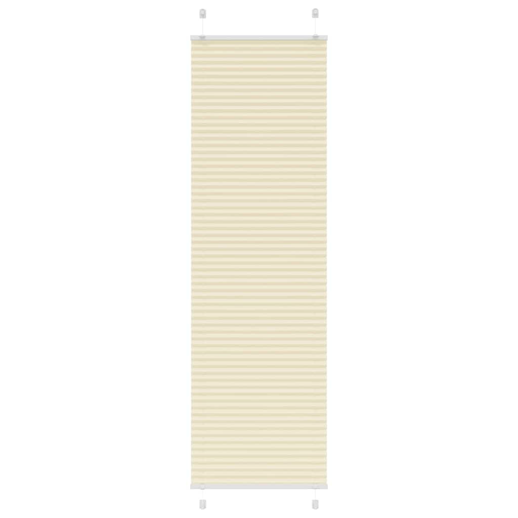 Walplus Polyester Pleated Blind - Cream - 60 x 200 cm