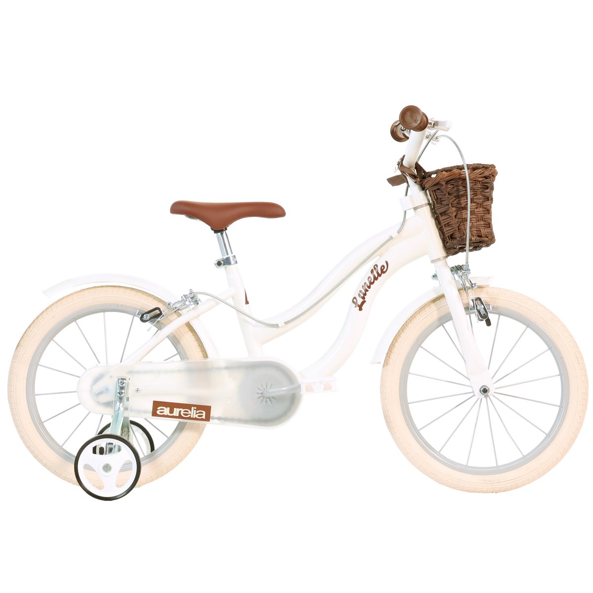 Dino Bikes Retro 16" Kids Pedal Powered Bike - White