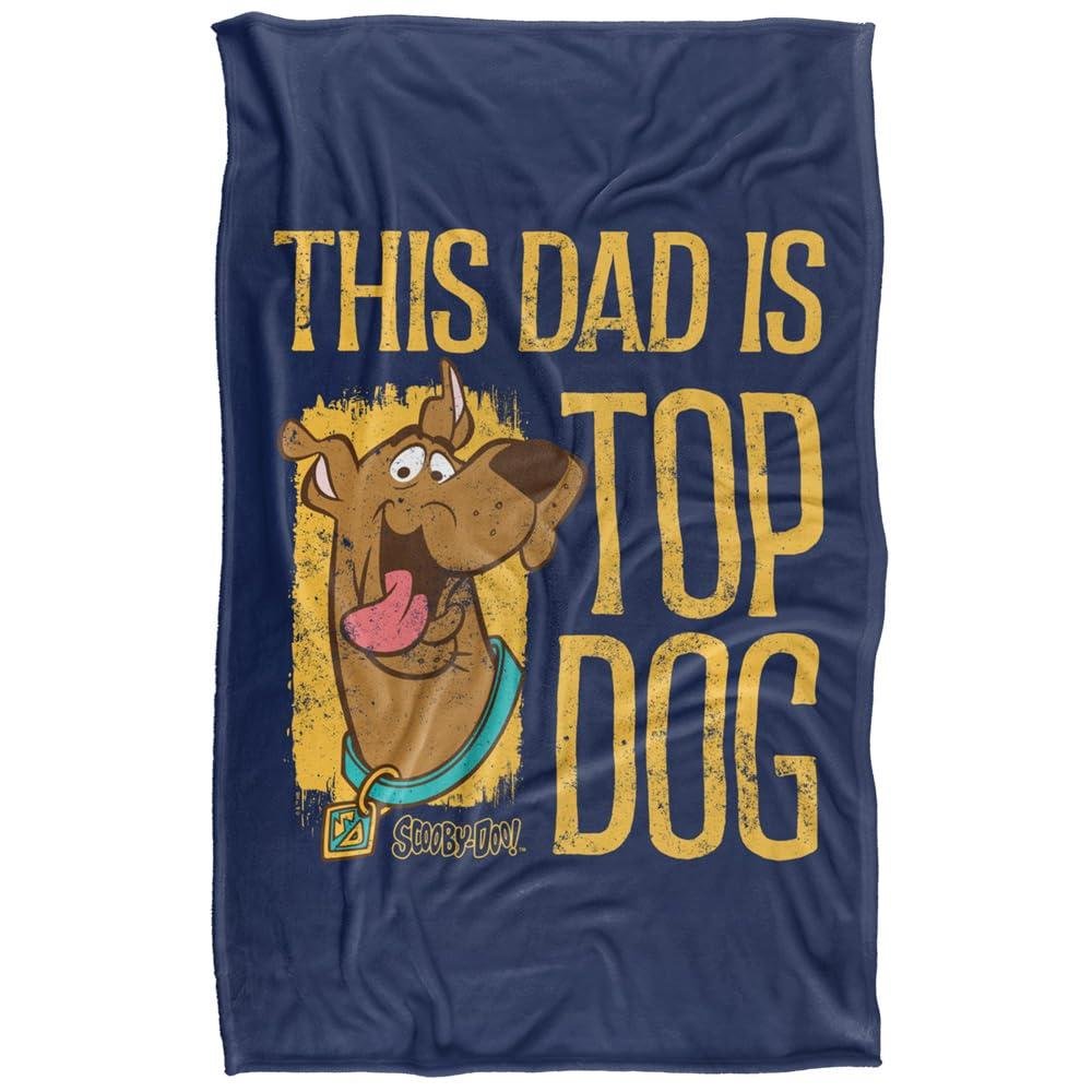 Scooby Doo This Dad is Top Dog Blanket - 147cm x 91cm