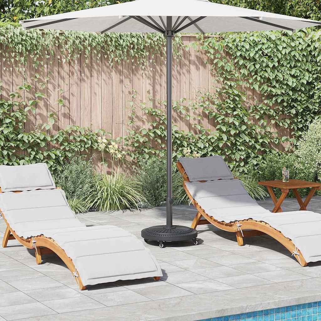 Walplus Line Patterned Iron Parasol Base Art Deco - Black - 45 x 45 x 39.5 cm