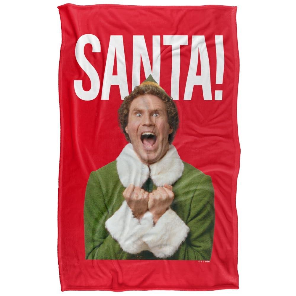 Elf Christmas Saaaaaanta Soft Touch Blanket - 147cm x 91cm