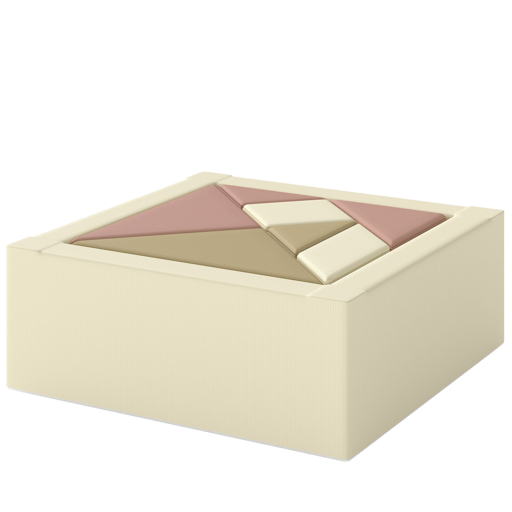 AIYAPLAY 3-6 Years 9 Piece Foam Tangram Soft Play Set – Beige