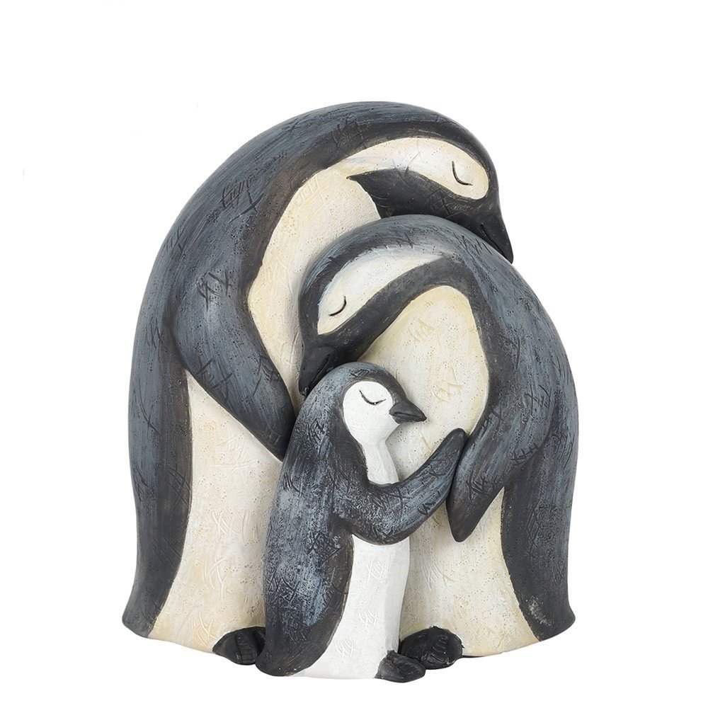 Something Different Penguin Family Ornament - Grey & White