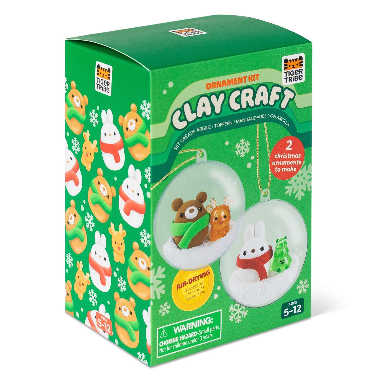 Tiger Tribe Bauble Craft Kit - Bear & Bunny 5 Years +