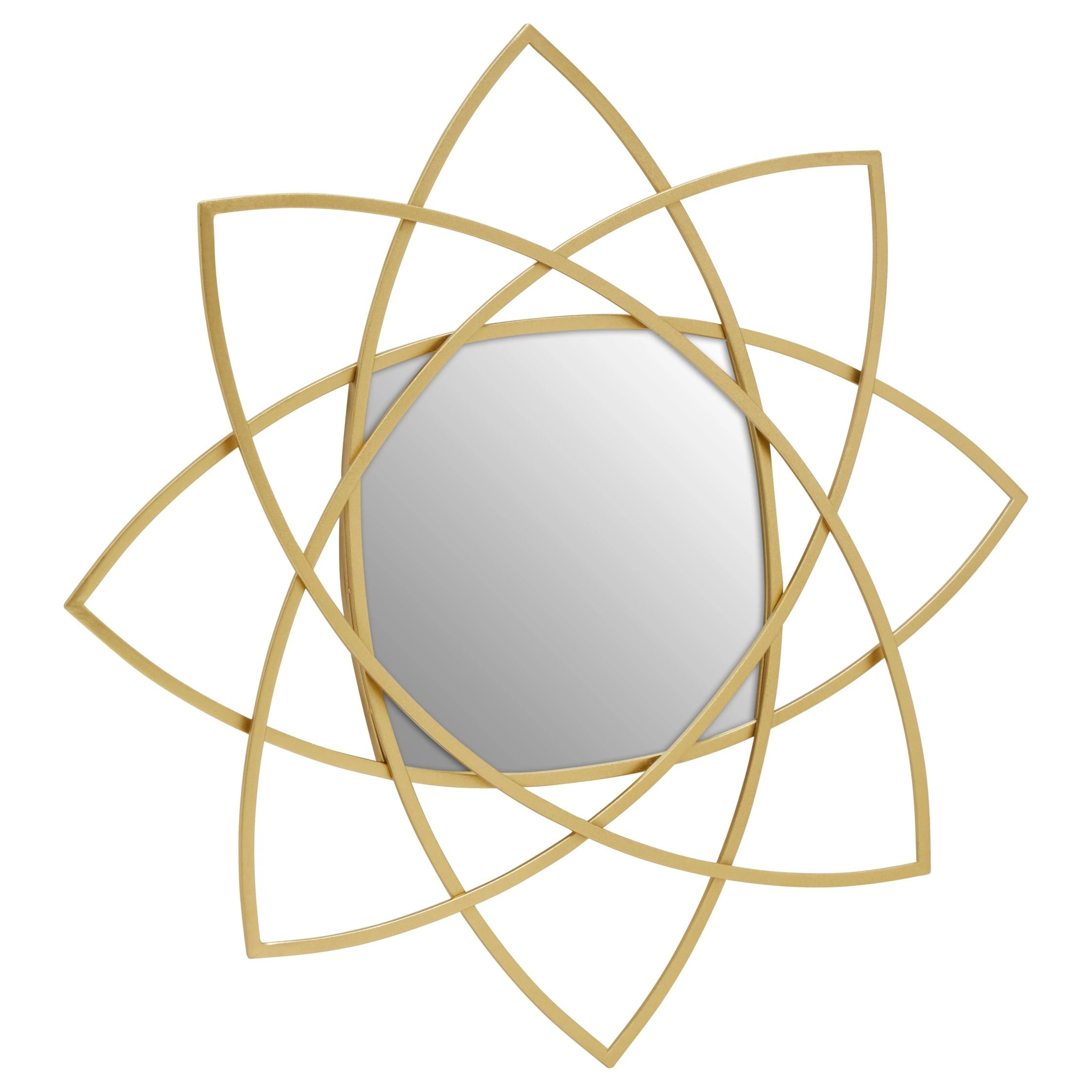 Orsina Farran Finish Geometric Wall Mirror – Gold