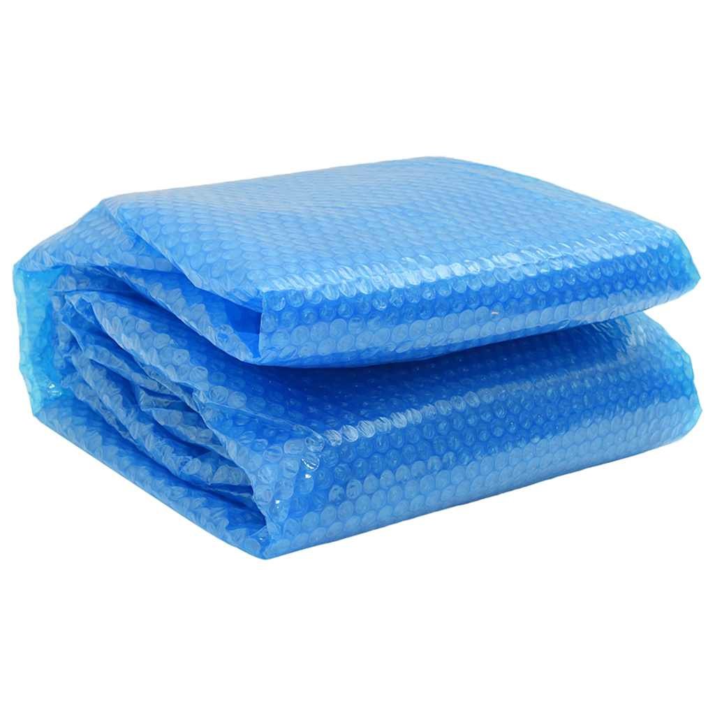 Walplus 110 Micron Round PVC Solar Pool Cover - Blue - 455 cm