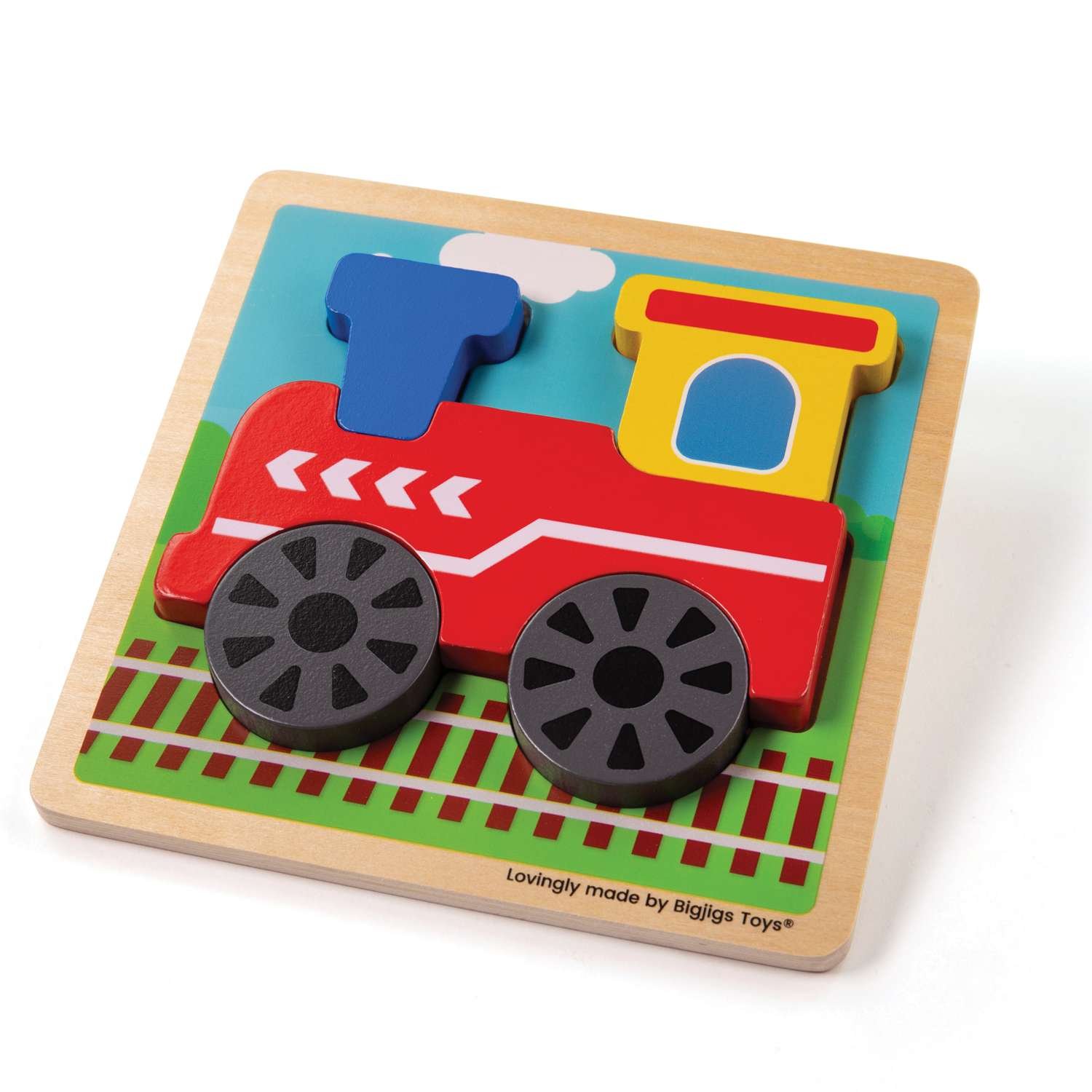 Bigjigs Toys Chunky Lift Out Train Puzzle - 10 Months +