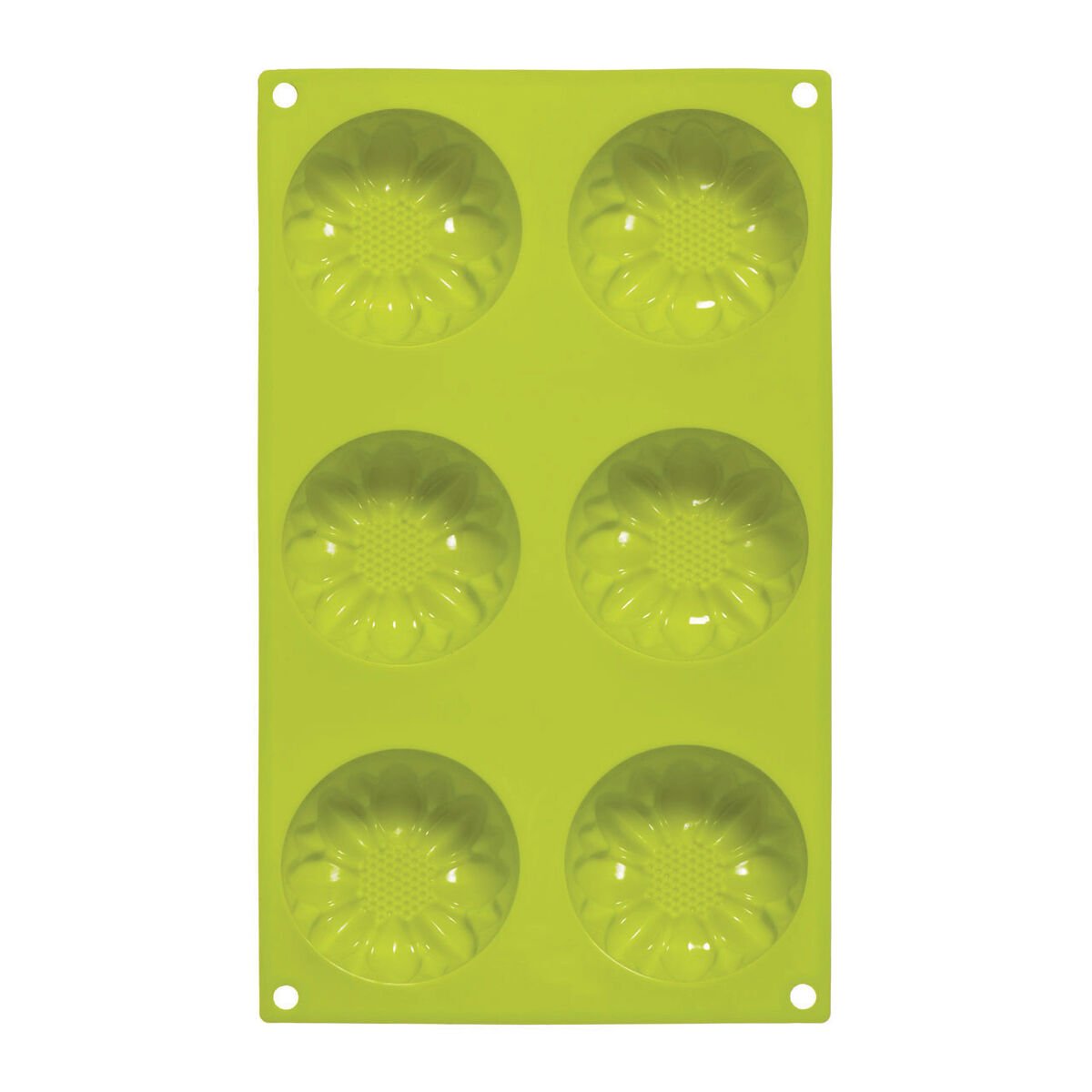 Orsina Hallie 6 Daisy Cake Mould - Lime Green