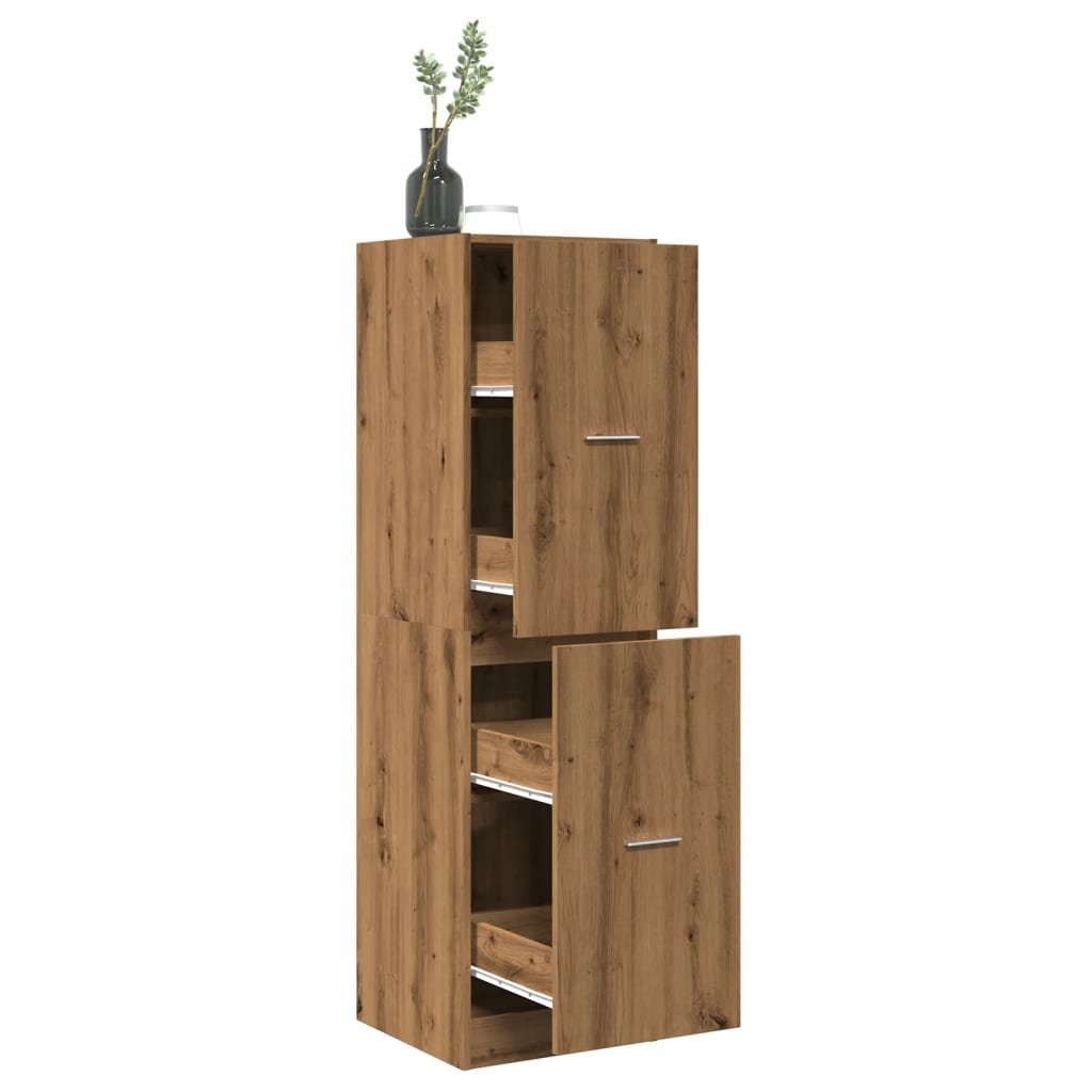 Walplus Engineered Wood Cabinet - Oak - 40 x 41 x 144.5 cm