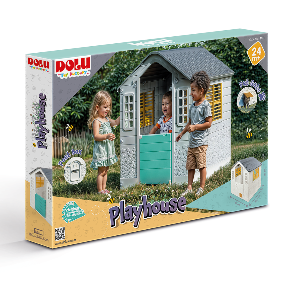 Dolu Outdoor Playhouse - White