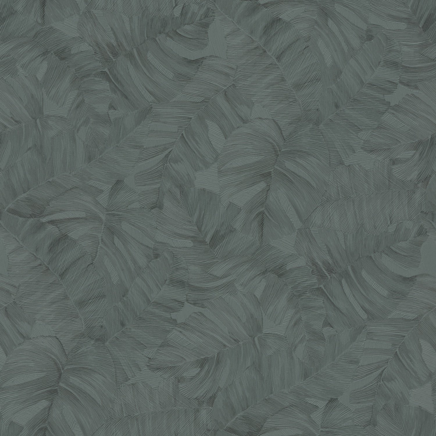 Grandeco Vanavara Monstera Leaf Textured Wallpaper - Green