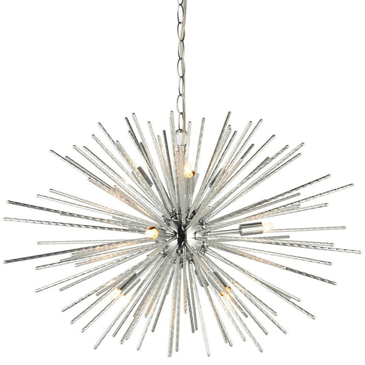 Loops Direct Steel and Aluminium Ceiling Pendant - Chrome
