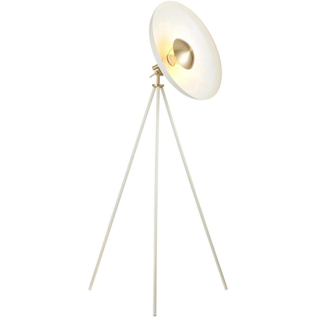 Loops Direct 72cm LED Brass Floor Lamp - Warm White