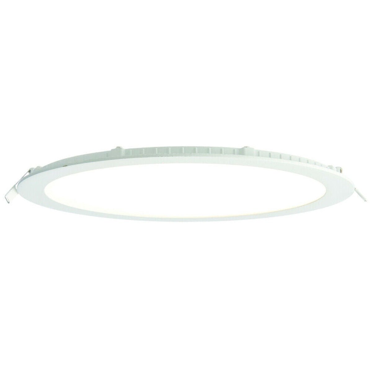 Loops Direct 24W LED Aluminium and Acrylic Flush Ceiling Light - White
