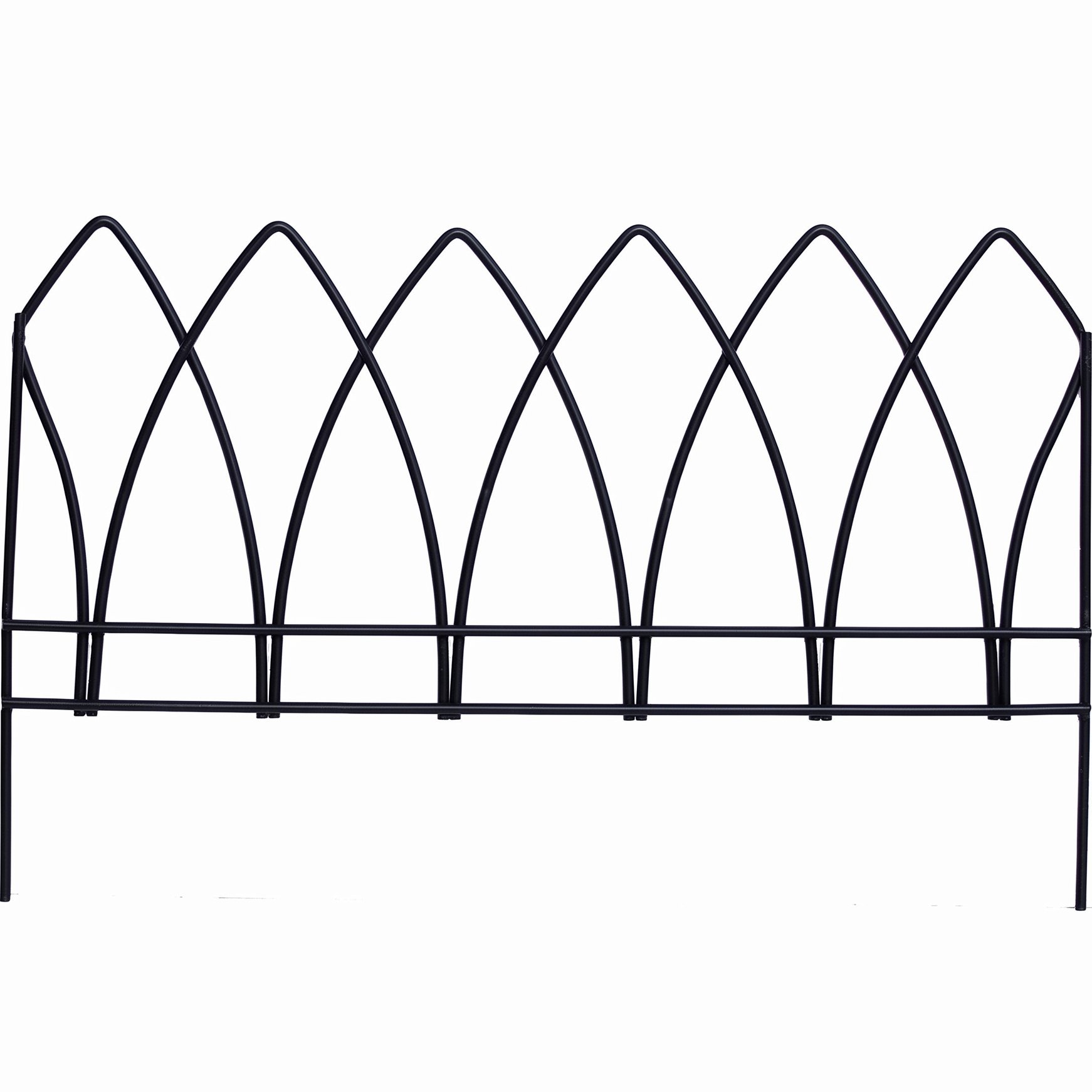 Primrose Gothic Style Arch Edging Garden Edge - Black 60cm