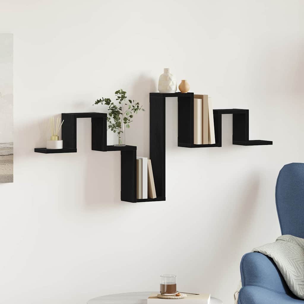 Walplus Wall Shelf - Dark Oak - 104.5 x 43 x 10 cm