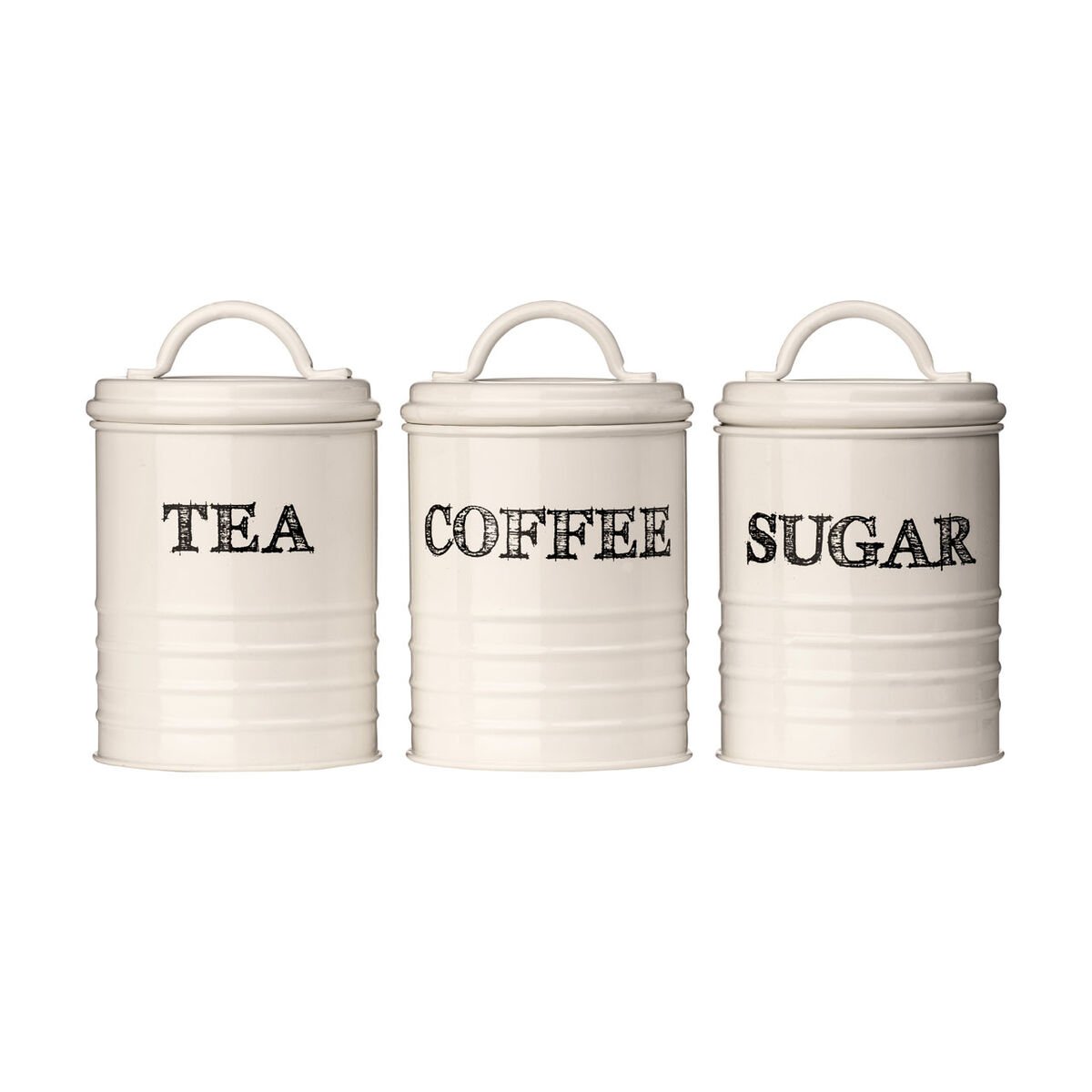 Orsina Sketch Tea Coffee And Sugar Canister Set