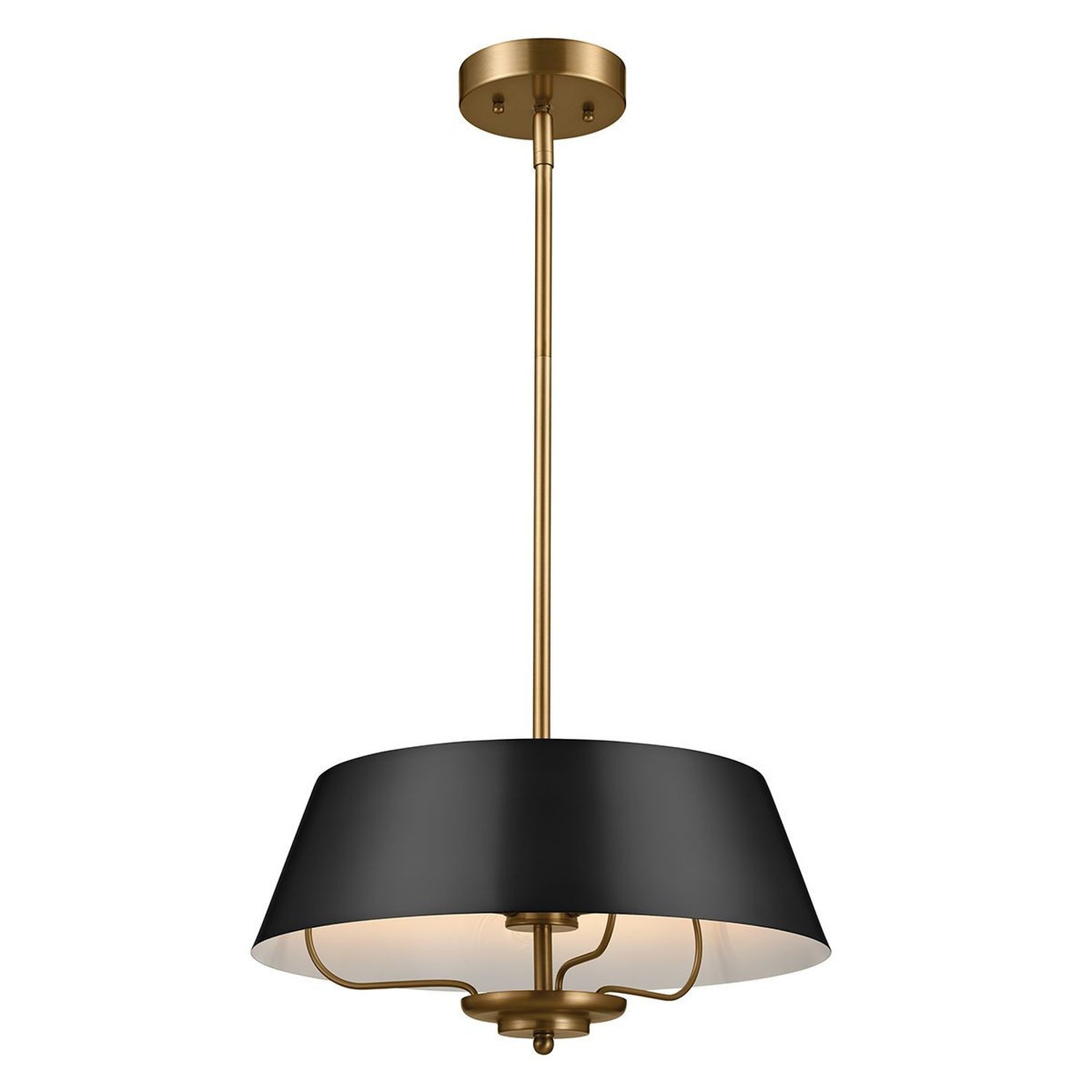 Elstead Luella 3 Arm Pendant Light - Black