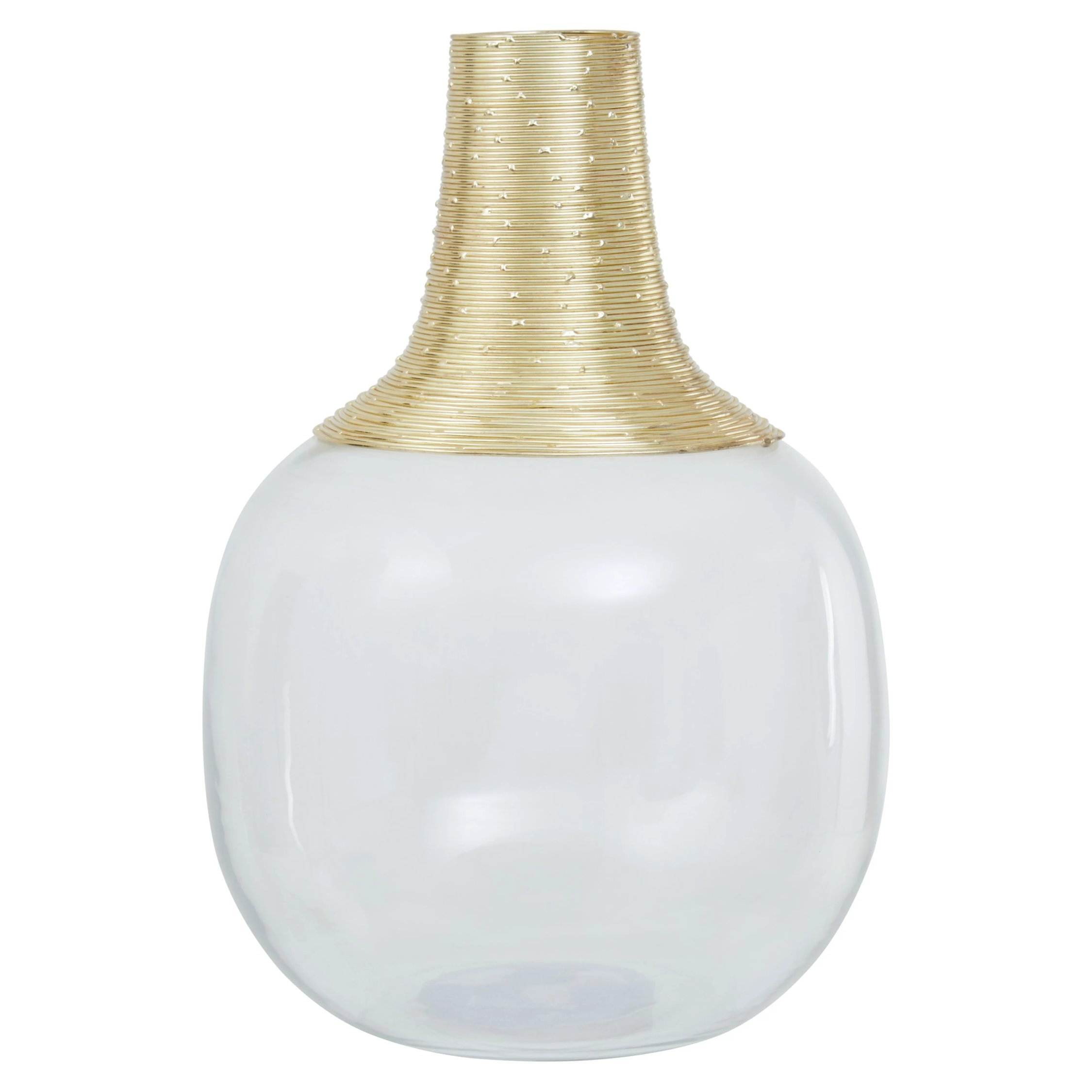Orsina Glynn Glass Large Vase - Gold