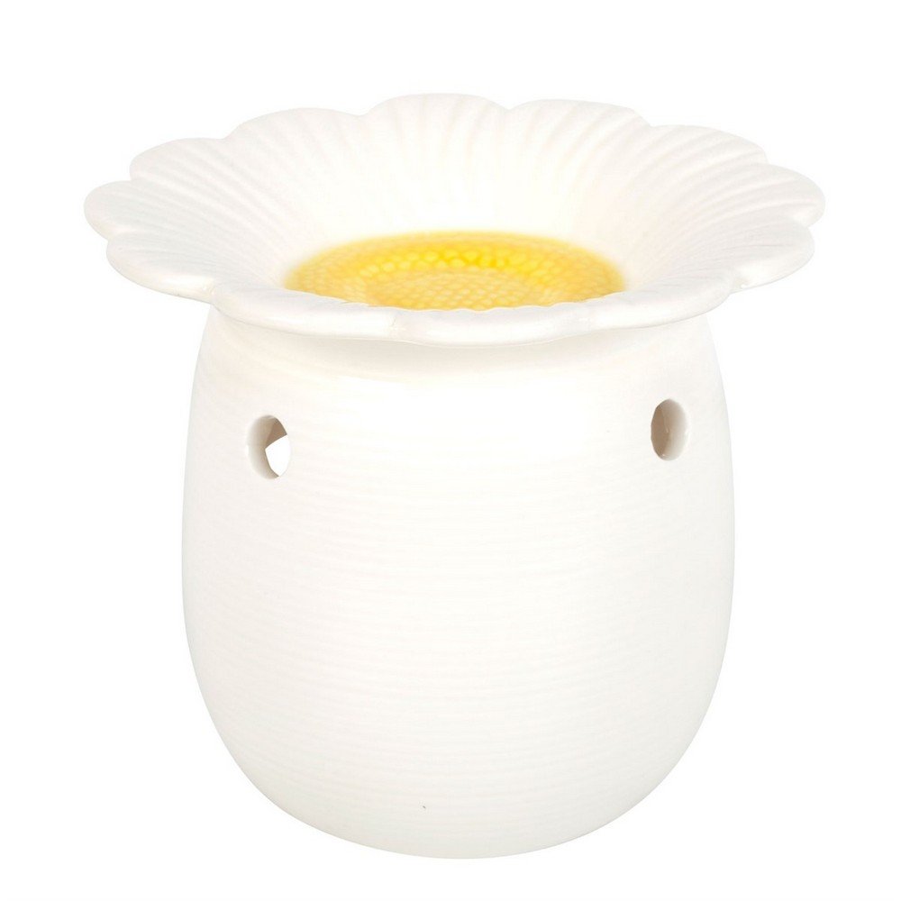 Something Different Daisy Oil Burner - White