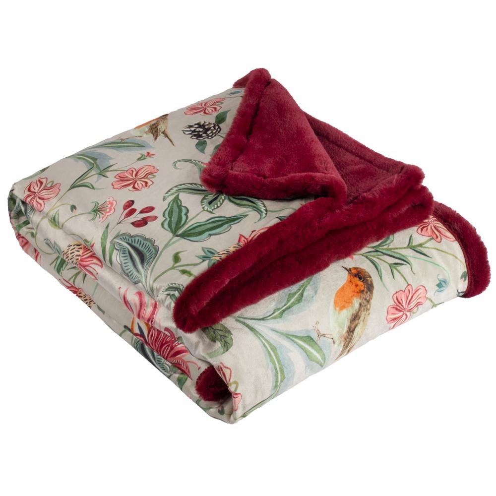 Wylder Beatrice Velvet Floral Throw - 180cm x 130cm